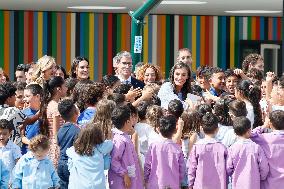 Queen Letizia Attends Professional School Year Opening 2024/2025 - Rincon de Soto