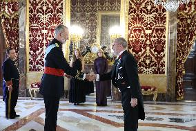 King Felipe VI Receives Letters of Credence - Spain