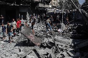 Aftermath Of Israeli Strike On Shati Refugee Camp - Gaza