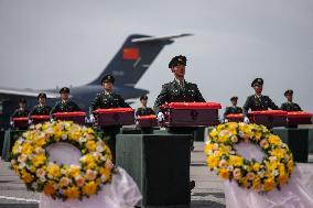 Remains Of 30 Chinese Korean War Martyrs Returned To Homeland From ROK - China