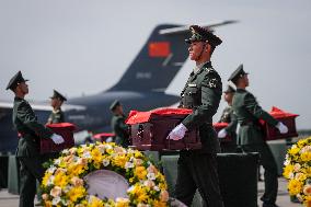 Remains Of 30 Chinese Korean War Martyrs Returned To Homeland From ROK - China