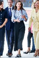Queen Letizia Attends Professional School Year Opening - Rincon De Soto