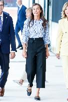 Queen Letizia Attends Professional School Year Opening - Rincon De Soto