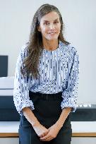 Queen Letizia Attends Professional School Year Opening - Rincon De Soto
