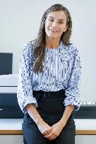Queen Letizia Attends Professional School Year Opening - Rincon De Soto