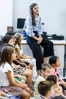 Queen Letizia Attends Professional School Year Opening - Rincon De Soto