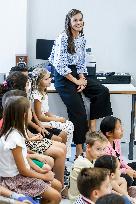 Queen Letizia Attends Professional School Year Opening - Rincon De Soto