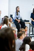 Queen Letizia Attends Professional School Year Opening - Rincon De Soto