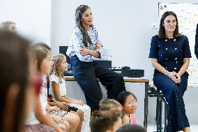 Queen Letizia Attends Professional School Year Opening - Rincon De Soto