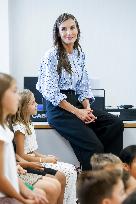 Queen Letizia Attends Professional School Year Opening - Rincon De Soto