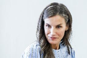 Queen Letizia Attends Professional School Year Opening - Rincon De Soto