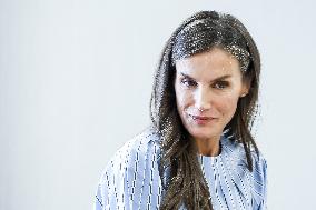 Queen Letizia Attends Professional School Year Opening - Rincon De Soto