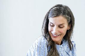 Queen Letizia Attends Professional School Year Opening - Rincon De Soto