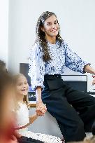 Queen Letizia Attends Professional School Year Opening - Rincon De Soto