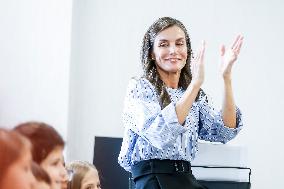 Queen Letizia Attends Professional School Year Opening - Rincon De Soto