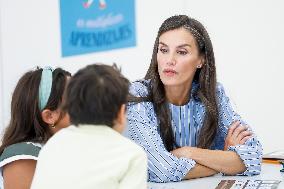Queen Letizia Attends Professional School Year Opening - Rincon De Soto
