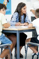 Queen Letizia Attends Professional School Year Opening - Rincon De Soto