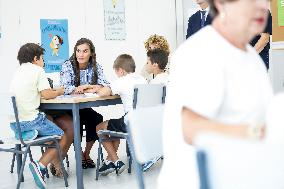 Queen Letizia Attends Professional School Year Opening - Rincon De Soto