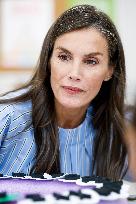 Queen Letizia Attends Professional School Year Opening - Rincon De Soto