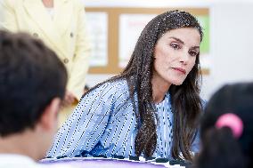 Queen Letizia Attends Professional School Year Opening - Rincon De Soto