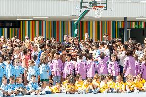 Queen Letizia Attends Professional School Year Opening - Rincon De Soto