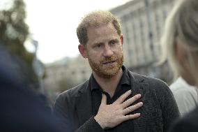 Prince Harry, the Duke of Sussex, made a surprise visit to the Ukraine