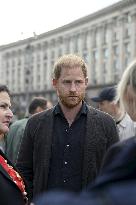 Prince Harry, the Duke of Sussex, made a surprise visit to the Ukraine