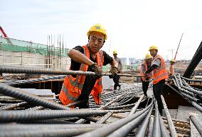 Xiong'an-Xinzhou High-speed Railway Construction - China