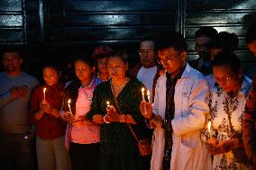 Candlelight Vigil For Protests' Victims - Nepal
