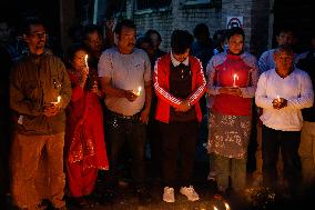 Candlelight Vigil For Protests' Victims - Nepal