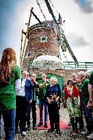 Queen Beatrix At Reopening of the South Mill - Netherlands