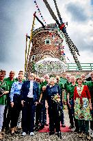 Queen Beatrix At Reopening of the South Mill - Netherlands
