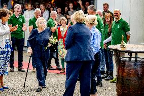 Queen Beatrix At Reopening of the South Mill - Netherlands