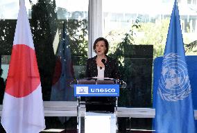 Japanese Garden Of Peace By Isamu Noguchi At Unesco in Paris