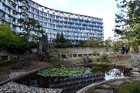 Japanese Garden Of Peace By Isamu Noguchi At Unesco in Paris