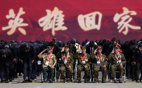 Remains Of 30 Chinese Martyrs From Korean War Buried In Homeland - Shenyang