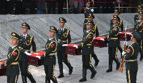 Remains Of 30 Chinese Martyrs From Korean War Buried In Homeland - Shenyang
