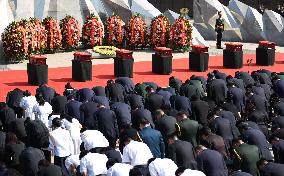 Remains Of 30 Chinese Martyrs From Korean War Buried In Homeland - Shenyang