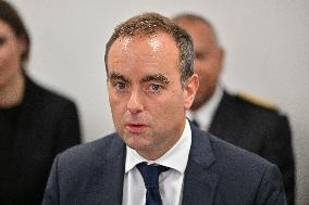 French PM Sebastien Lecornu Visits Healthcare Center In Macon - France