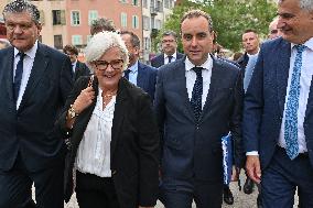 French PM Sebastien Lecornu Visits Healthcare Center In Macon - France