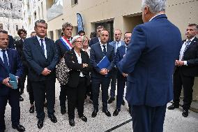 French PM Sebastien Lecornu Visits Healthcare Center In Macon - France