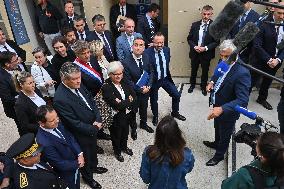 French PM Sebastien Lecornu Visits Healthcare Center In Macon - France