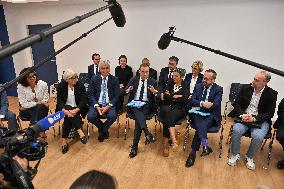 French PM Sebastien Lecornu Visits Healthcare Center In Macon - France