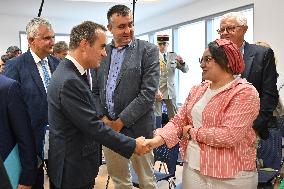French PM Sebastien Lecornu Visits Healthcare Center In Macon - France