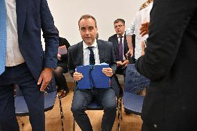 French PM Sebastien Lecornu Visits Healthcare Center In Macon - France