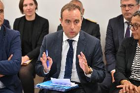 French PM Sebastien Lecornu Visits Healthcare Center In Macon - France