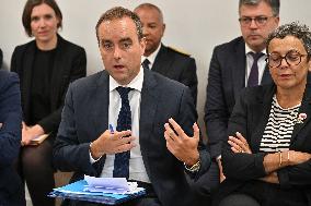 French PM Sebastien Lecornu Visits Healthcare Center In Macon - France