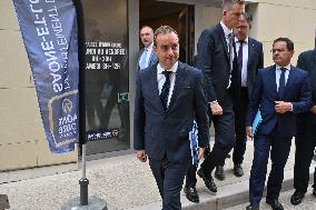 French PM Sebastien Lecornu Visits Healthcare Center In Macon - France