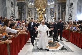 Pope Leo XIV Meets with Jubilee Pilgrims From Umbria - Vatican