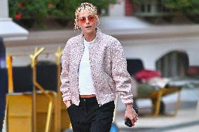 Exclusive. Kristen Stewart leaving the hotel Normandy - Deauville